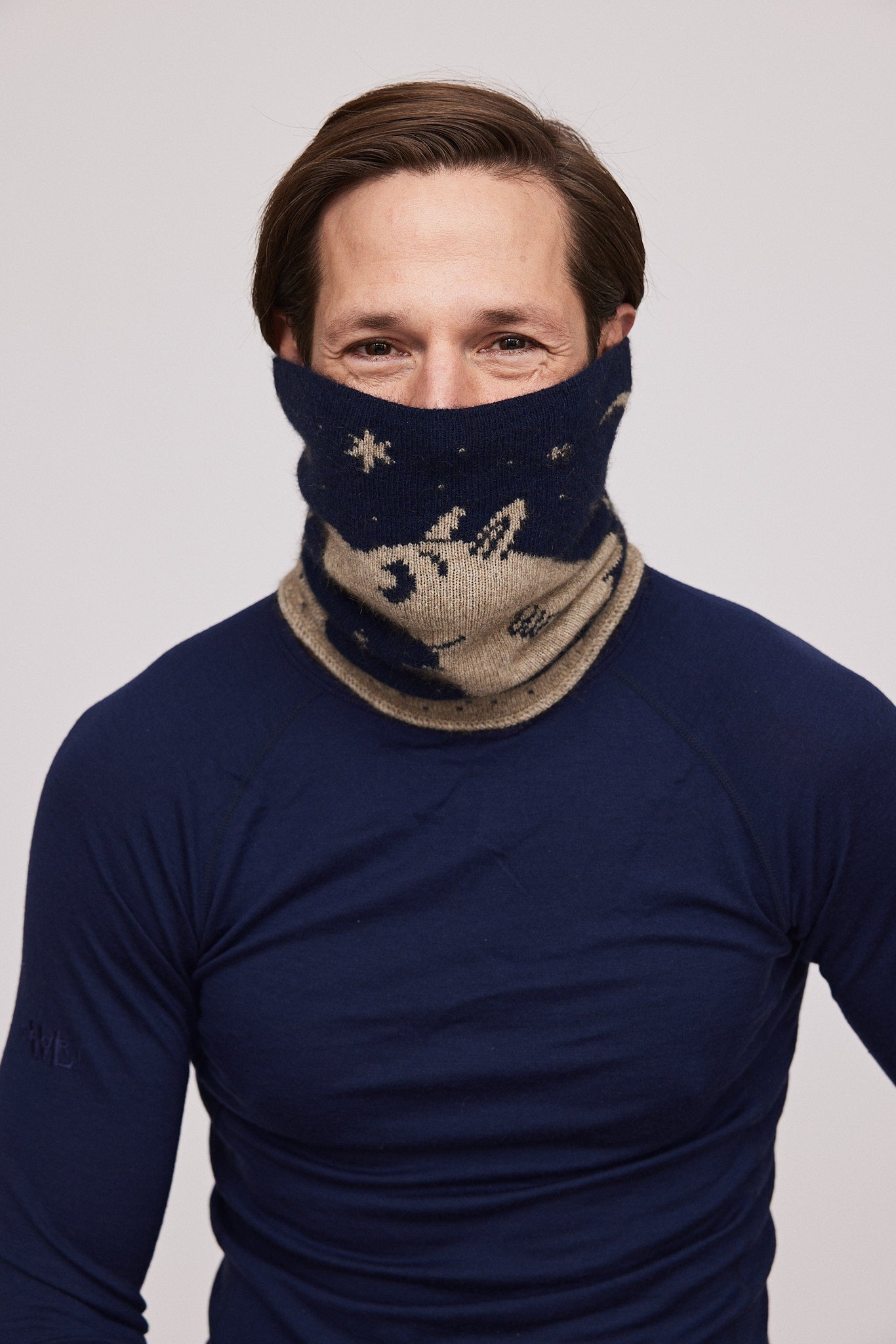 Moomintroll Neck Gaiter (Navy)