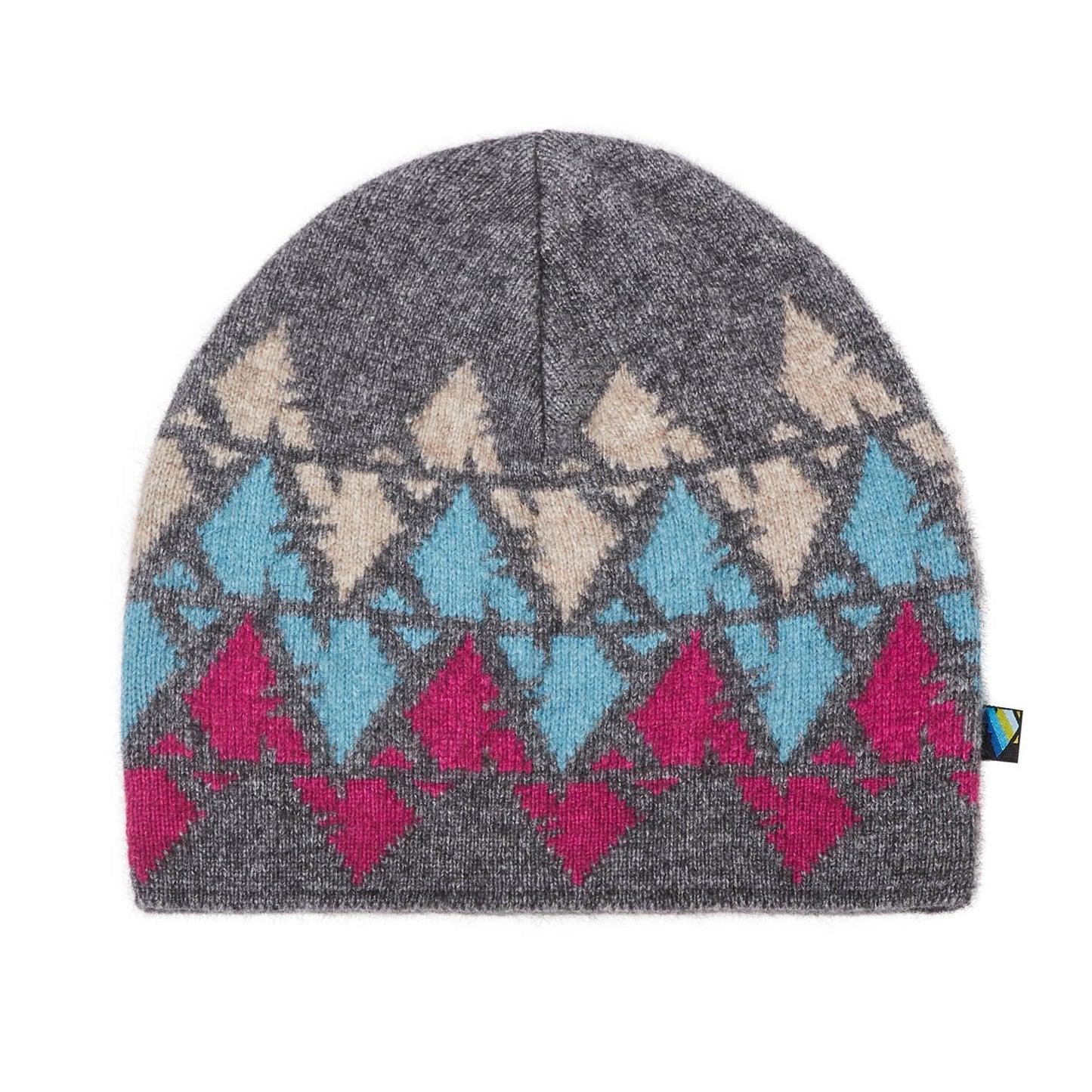 Signature Beanie (Grey/Pink)