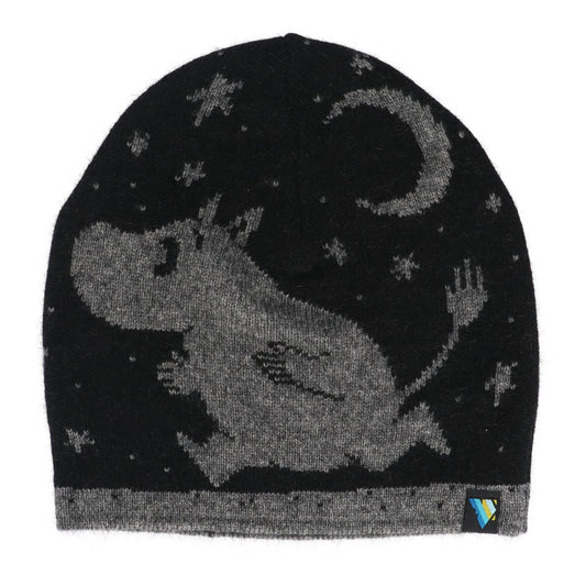 Moomintroll Beanie (Black/Grey)