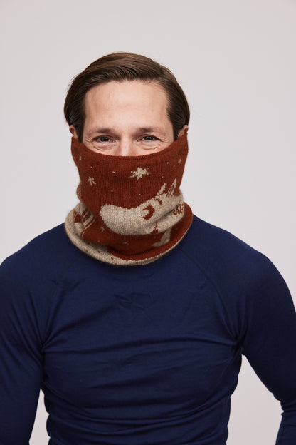 Moomintroll Neck Gaiter (Rust)