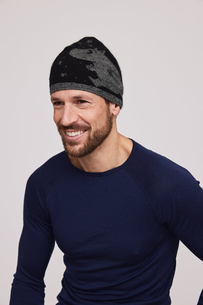 Moomintroll Beanie (Black/Grey)