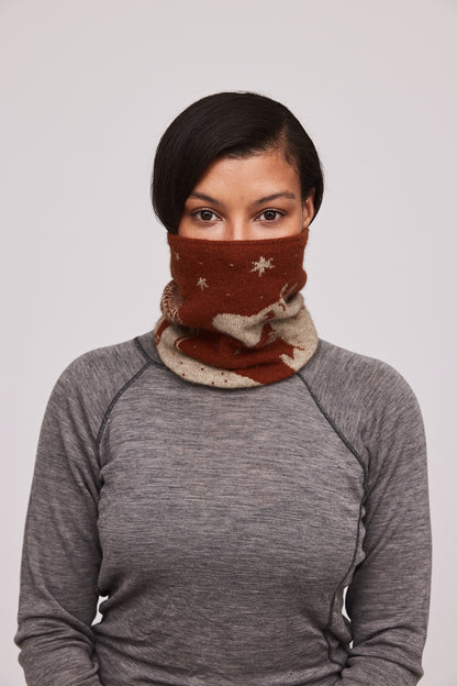 Moomintroll Neck Gaiter (Rust)
