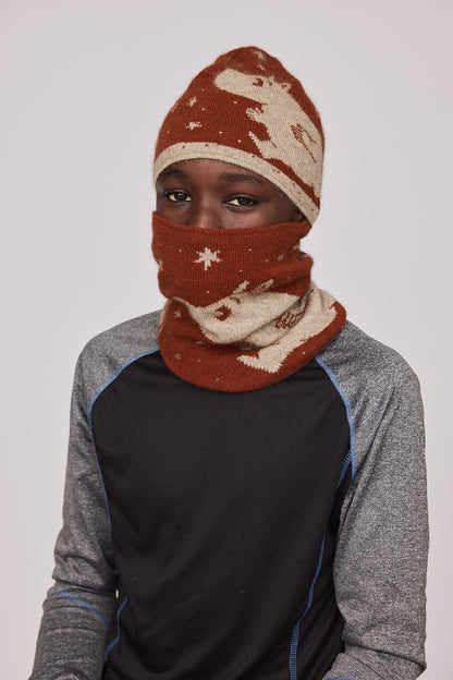 Moomintroll Neck Gaiter (Rust)