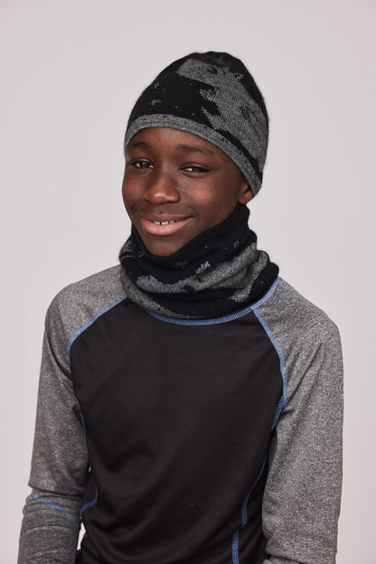 Moomintroll Beanie (Black/Grey)