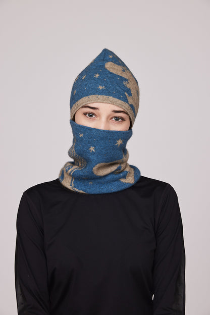 Moomintroll Neck Gaiter (Sky Blue)